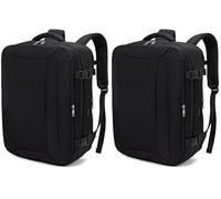 Bagage Cabine 45x36x20 pour Easyjet Sac À Dos Voyage Cabine Avion 30L Sac 45x36x20 Bagage a Main Avec Compartiment Séparé pour Ordinateur Portable 15,6 Pouces Avec Pochette Antivol (Lot de 2)