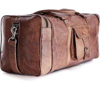 Bagage de Voyage en Cuir Trucs de Sport Transporter Une Valise Sac à Main Vintage Holdall à la Main (24)