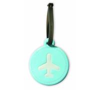 Bagage - Etiquette Bagage Ronde Bleue