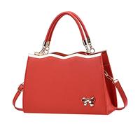 Bagage Main Rigide Or Rose arc sport messager épaule sac à main Ensembles De Bagages Dédouanement 4 Pièces (Red, One Size)