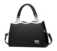 Bagage Main Rigide Or Rose arc sport messager épaule sac à main Ensembles De Bagages Dédouanement 4 Pièces (Black, One Size)