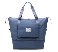 Bagage Pliable de Taille Moyenne for Femme, Sac Rangement Portable Grande capacité for Courte Distance, Voyage polochon Fitness pour Travel Gym(Blue)