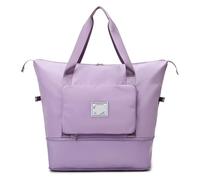 Bagage Pliable de Taille Moyenne for Femme, Sac Rangement Portable Grande capacité for Courte Distance, Voyage polochon Fitness pour Travel Gym(Purple)