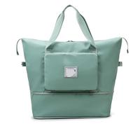 Bagage Pliable de Taille Moyenne for Femme, Sac Rangement Portable Grande capacité for Courte Distance, Voyage polochon Fitness pour Travel Gym(Green)