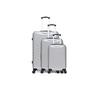 Set de 2 valises Hero - lot de 2 valises weekend et cabine abs etna - gris