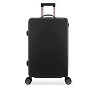 Bagage Valises à roulettes Bagage de Grande capacité Fermeture éclair Bagage à Main Voyage étudiant Anti-Stress Valise à Mot de Passe Léger et résistant(Black,22 inches)