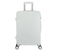 Bagage Valises à roulettes Bagage de Grande capacité Fermeture éclair Bagage à Main Voyage étudiant Anti-Stress Valise à Mot de Passe Léger et résistant(White,20 inches)