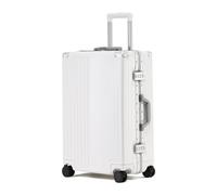 Bagage Valises Haute capacité Bagage à Main Rigide Universel Valise à Serrure à Combinaison sécurisée Bagage à Roue Universel 360 ° Léger et résistant(White,20inch)