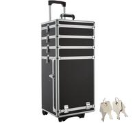 BAGAGE VENDU SEUL - TECTAKE - Valise Trolley Cosmétique Rigide avec roulette - Noir