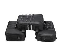 Bagagerie Moto pour Harley Davidson Fat Bob 114 2018-2026 | Sacoche Moto Étanches Ensemble, Bagagerie Valise Top Case Rangement Voyage Extensible Noir
