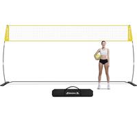 BAGAIL Filet de Volley-Ball, Portable pour Le Jardin - Hauteur réglable, Cadre Robuste, Conception autoportante - Set de Volley-Ball Portable pour l'intérieur et l'extérieur, avec Sac de transpor