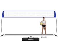 BAGAIL Filet de Volley-Ball, Portable pour Le Jardin - Hauteur réglable, Cadre Robuste, Conception autoportante - Set de Volley-Ball Portable pour l'intérieur et l'extérieur, avec Sac de transpor
