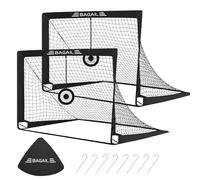 Bagail Football Goal, Filet de Football Pop - up avec But, Clous au Sol et Sac à Main Portable, Facile à Assembler, idéal pour Les entraînements de Jardin et Les matchs de Divertissement