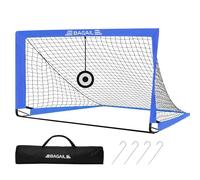 Bagail Football Goal, Filet de Football Pop - up avec But, Clous au Sol et Sac à Main Portable, Facile à Assembler, idéal pour Les entraînements de Jardin et Les matchs de Divertissement