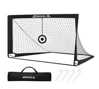 Bagail Football Goal, Filet de Football Pop - up avec But, Clous au Sol et Sac à Main Portable, Facile à Assembler, idéal pour Les entraînements de Jardin et Les matchs de Divertissement