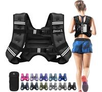 BAGAIL Gilet lesté confortable pour femme, répartition uniforme du poids, perte de poids plus rapide, pas de frottement ou de rebond pour la marche et la course avec pochette amovible pour téléphone