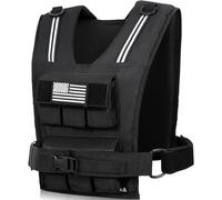 Bagail Gilet Lesté Pour La Musculation, Plaques De Fer Amovibles, Tour De Poitrine Réglable, Gilet De Fitness Robuste Pour Homme Et Femme,Le Yoga Et Les Exercices d'Aérobic.