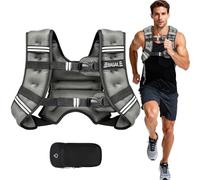 Bagail Gilet Lesté Pour la Musculation, Taille Ajustable, Poche Pratique, Gilet Lesté en Sable de Fer, Idéal Pour les Séances de Gymnastique, le Yoga et les Exercices d'Aérobic.