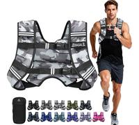 Bagail Gilet Lesté Pour la Musculation, Taille Ajustable, Poche Pratique, Gilet Lesté en Sable de Fer, Idéal Pour les Séances de Gymnastique, le Yoga et les Exercices d'Aérobic.