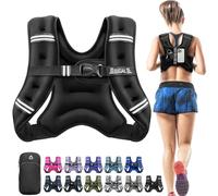 Bagail Gilet Lesté Pour la Musculation, Taille Ajustable, Poche Pratique, Gilet Lesté en Sable de Fer, Idéal Pour les Séances de Gymnastique, le Yoga et les Exercices d'Aérobic