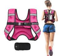 Bagail Gilet Lesté Pour la Musculation, Taille Ajustable, Poche Pratique, Gilet Lesté en Sable de Fer, Idéal Pour les Séances de Gymnastique, le Yoga et les Exercices d'Aérobic.