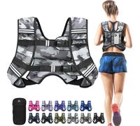 Bagail Gilet Lesté Pour la Musculation, Taille Ajustable, Poche Pratique, Gilet Lesté en Sable de Fer, Idéal Pour les Séances de Gymnastique, le Yoga et les Exercices d'Aérobic.