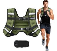 Bagail Gilet Lesté Pour la Musculation, Taille Ajustable, Poche Pratique, Gilet Lesté en Sable de Fer, Idéal Pour les Séances de Gymnastique, le Yoga et les Exercices d'Aérobic.