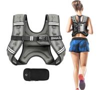Bagail Gilet Lesté Pour la Musculation, Taille Ajustable, Poche Pratique, Gilet Lesté en Sable de Fer, Idéal Pour les Séances de Gymnastique, le Yoga et les Exercices d'Aérobic.