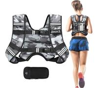 Bagail Gilet Lesté Pour la Musculation, Taille Ajustable, Poche Pratique, Gilet Lesté en Sable de Fer, Idéal Pour les Séances de Gymnastique, le Yoga et les Exercices d'Aérobic.