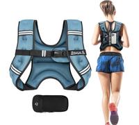 Bagail Gilet Lesté Pour la Musculation, Taille Ajustable, Poche Pratique, Gilet Lesté en Sable de Fer, Idéal Pour les Séances de Gymnastique, le Yoga et les Exercices d'Aérobic.