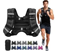 Bagail Gilet Lesté Pour la Musculation, Taille Ajustable, Poche Pratique, Gilet Lesté en Sable de Fer, Idéal Pour les Séances de Gymnastique, le Yoga et les Exercices d'Aérobic.