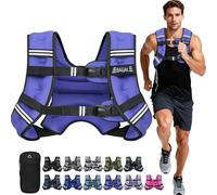 Bagail Gilet Lesté Pour la Musculation, Taille Ajustable, Poche Pratique, Gilet Lesté en Sable de Fer, Idéal Pour les Séances de Gymnastique, le Yoga et les Exercices d'Aérobic.
