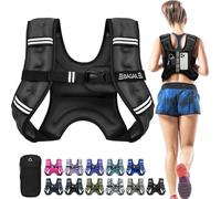 Bagail Gilet Lesté Pour la Musculation, Taille Ajustable, Poche Pratique, Gilet Lesté en Sable de Fer, Idéal Pour les Séances de Gymnastique, le Yoga et les Exercices d'Aérobic