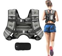Bagail Gilet Lesté Pour la Musculation, Taille Ajustable, Poche Pratique, Gilet Lesté en Sable de Fer, Idéal Pour les Séances de Gymnastique, le Yoga et les Exercices d'Aérobic.