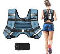 BAGAIL gilet lesté pour musculation, gilet lesté de 10 kg et poche pratique, idéal pour les entraînements, le yoga et les exercices d'aérobic.