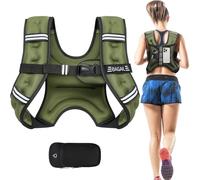 BAGAIL gilet lesté pour musculation, gilet lesté de 5 kg et poche pratique, idéal pour les entraînements, le yoga et les exercices d'aérobic.