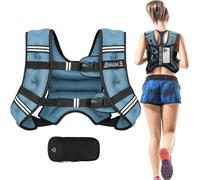 BAGAIL gilet lesté pour musculation, gilet lesté de 6 kg et poche pratique, idéal pour les entraînements, le yoga et les exercices d'aérobic.