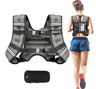 BAGAIL gilet lesté pour musculation, gilet lesté de 8 kg et poche pratique, idéal pour les entraînements, le yoga et les exercices d'aérobic.