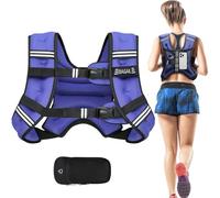 BAGAIL gilet lesté pour musculation, gilet lesté de 8 kg et poche pratique, idéal pour les entraînements, le yoga et les exercices d'aérobic.