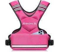 BAGAIL Gilet Lesté Réglable pour la Musculation, Sacs de Sable Amovibles en fer, Tour de Poitrine Réglable, Gilet de Fitness Robuste pour Hommes Femmes, Idéal pour les Entraînements en Salle de Sport