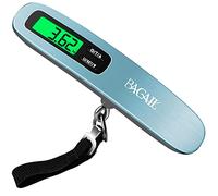 BAGAIL Pèse-bagages Numérique, Pèse Valise Suspendu avec écran LCD Rétroéclairé, Pese Bagage de Voyage, Balance Electronique Portable avec Crochet, Capacité de 110lb/50kg, Batterie Incluse