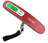 BAGAIL Pèse-bagages Numérique, Pèse Valise Suspendu avec écran LCD Rétroéclairé, Pese Bagage de Voyage, Balance Electronique Portable avec Crochet, Capacité de 110lb/50kg, Batterie Incluse