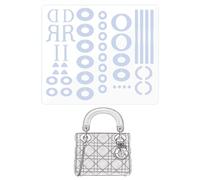 BagArmor Film de protection pour matériel - Compatible avec Lady Dior Small - Autocollant pour matériel de sac à main - Transparent, anti-rayures