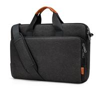 bagasin Sacoche ordinateur portable 15,6 à 17,3 pouces, mallette extensible avec bandoulière, sac de transport PC portable, sacoche professionnelle pour ordinateur et notebook