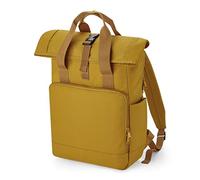 BagBase® BG118L Sac à Dos pour Ordinateur avec Rabat Enroulable et Double Anses Recyclé - Mustard