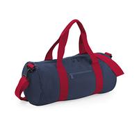 BagBase Sac tonneau BG140 Varsity Barrel Bag 20 L 100% polyester Bleu marine et rouge
