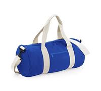 BagBase Bg140brow Sac tonneau Original Mixte, Bleu Roi/Blanc cassé, M
