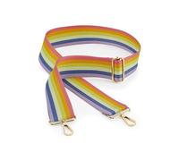 BagBase BG765 Boutique Sangle de sac réglable - Accessoire essentiel pour sacs à main et sacs à bandoulière - 100 % PU aspect cuir, Arc-en-ciel