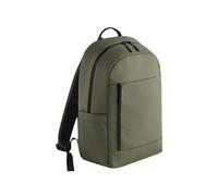 BagBase Everyday Carry Sac à dos de 22 litres en polyester recyclé résistant à l'eau, housses pour ordinateur portable et tablette de 16", bretelles rembourrées et panneau arrière, plusieurs poches