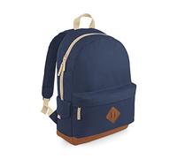 BagBase Heritage - Sac à dos rétro (18 litres) (Taille unique) (Bleu marine)